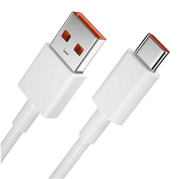 کابل شارژ USB به USB C شیائومی مدل 5 سوپر فست طول 1-متر